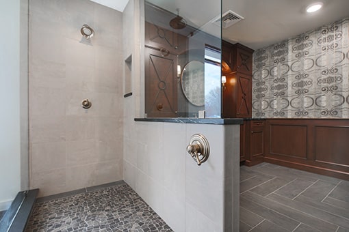 Allentown Bathroom Completely Customized by Remodeler Offering Bathroom Design Services