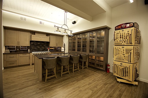 Elegant Kitchen Cabinets in Agentis Kitchen and Bath Showroom